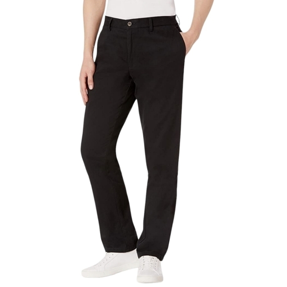 Amazon Essentials Men's Slim-Fit Black Chino Pant Size 34W28L - Picture 1 of 11